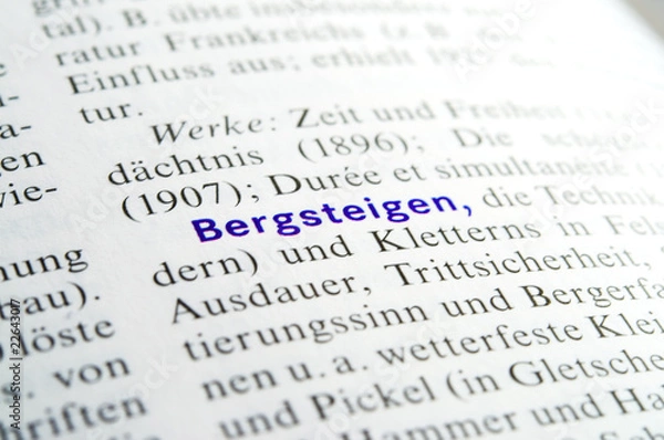 Fototapeta Bergsteigen