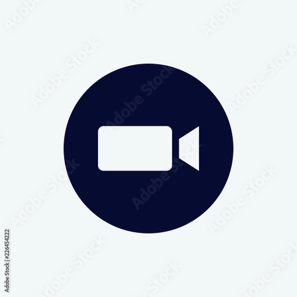 Obraz video camera icon, vector illustration. flat icon