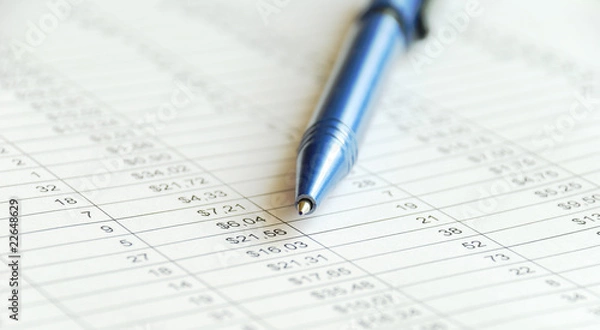 Obraz Finance report