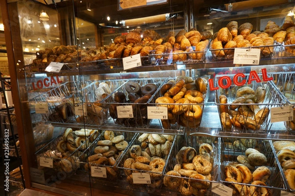 Obraz スーパーマーケットのパン売り場