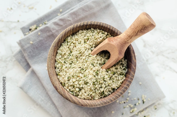 Obraz Nasiona konopi organicznych