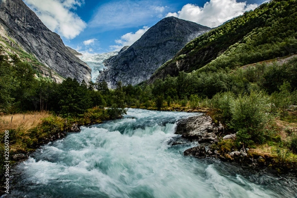 Obraz Glacier & river landscape