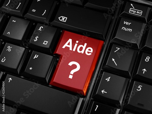 Obraz Bouton aide