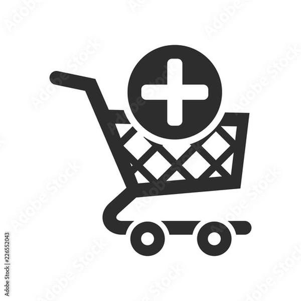 Fototapeta shopping bag icon,