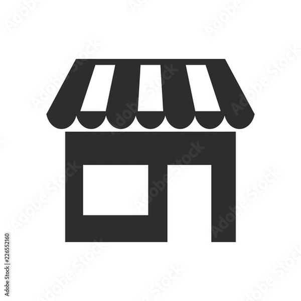 Fototapeta shop icon, store vector,