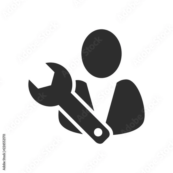 Fototapeta profile setting icon, user vector