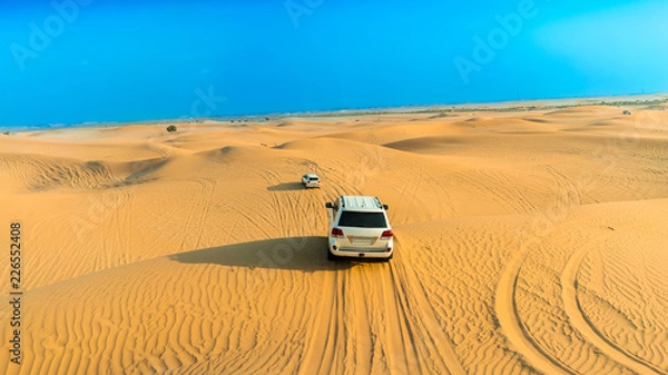 Obraz car in the desert