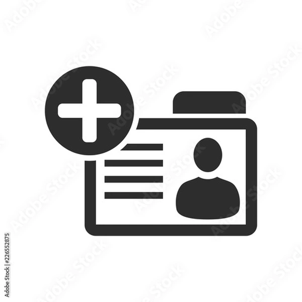 Fototapeta identity card icon vector