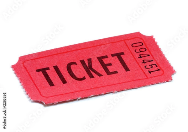 Obraz red ticket