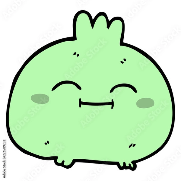 Fototapeta cartoon doodle happy root vegetable