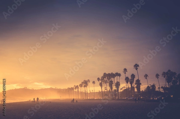 Obraz sunset over city