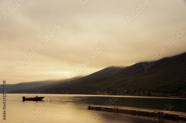 Obraz sunset on lake