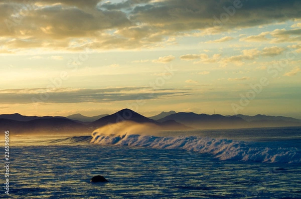 Obraz sunset in the mountains