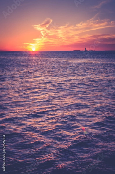 Obraz sunset over the sea