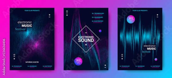 Obraz Wave Music Posters Set.