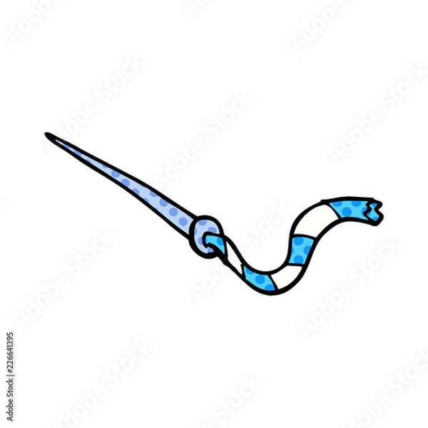 Fototapeta cartoon doodle needle and thread