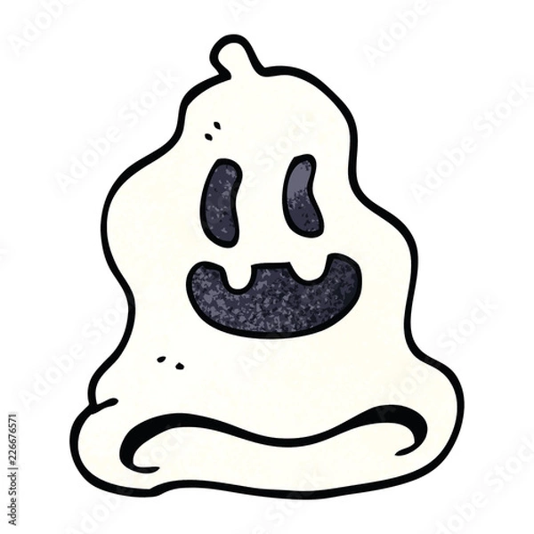 Obraz cartoon doodle spooky ghost