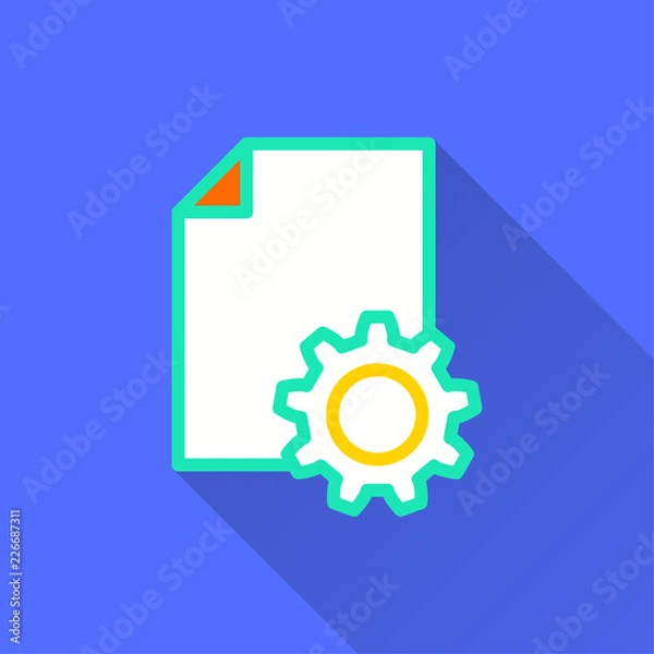 Fototapeta Business report - vector icon for graphic and web design.