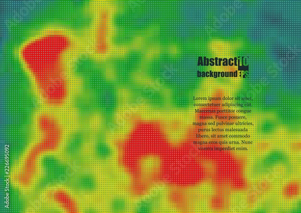 Fototapeta Colored heat map for temperature. Eps10 Vector illustration