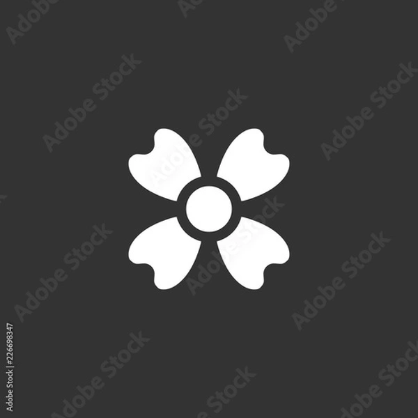 Obraz Flower vector icon