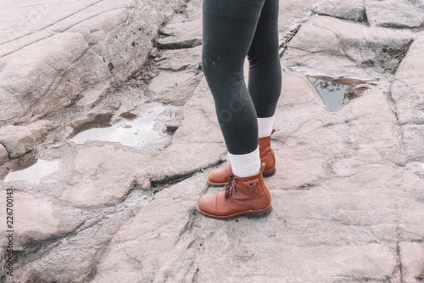 Obraz Hiking Boots on Rocks