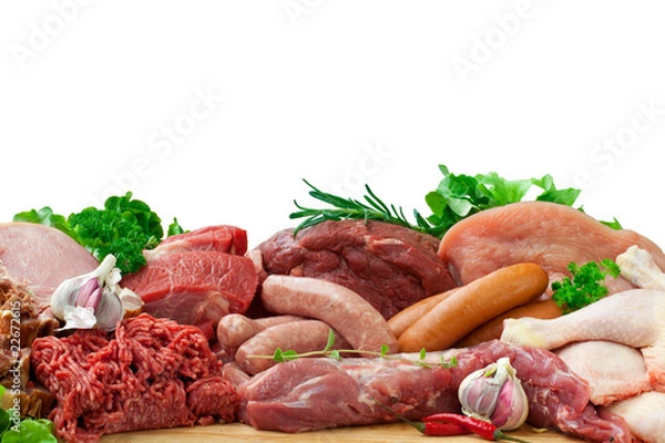 Obraz assorted raw meats