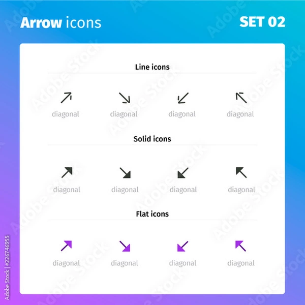 Fototapeta Arrows vector collection