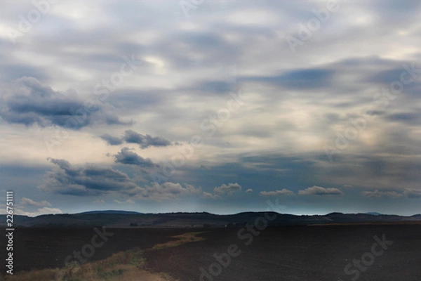 Fototapeta sunset in mountains