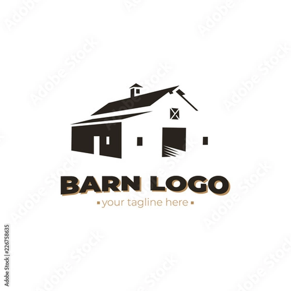 Fototapeta barn logo. vector design
