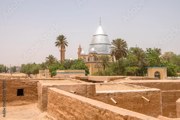 Obraz Sudan Khartoum old town city ancient village in capital city of Sudan Khartoum near Omdurman.