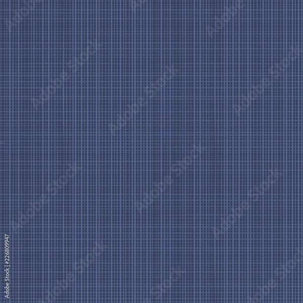 Fototapeta Easy tilable (you see 4 tiles) dark navy blue canvas or fabric repeat pattern (print, seamless, background, wallpaper). Flat colors used.

