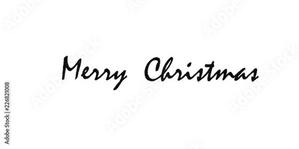 Fototapeta Merry Christmas Lettering