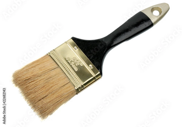Obraz Single brush with black wood handle