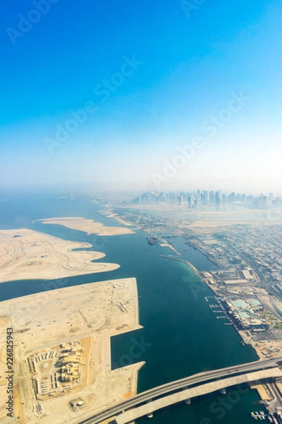 Obraz aerial view from plane