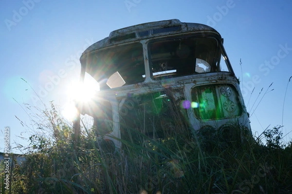 Obraz senility, past, time, devastation, poverty, loss