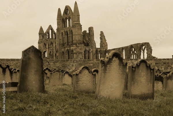 Obraz whitby gravestones
