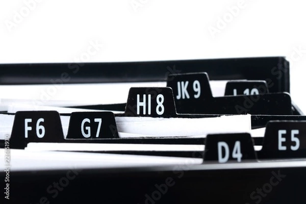 Fototapeta Rolodex/file organizer