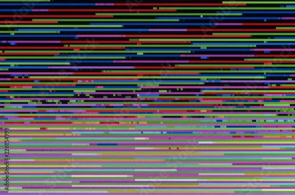 Obraz Pixel pattern of a digital glitch / Abstract background, pattern of a digital glitch.