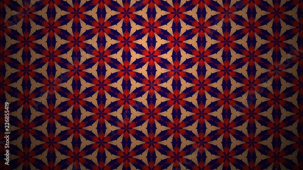 Fototapeta Background with a colorful, diverse cyclic pattern.