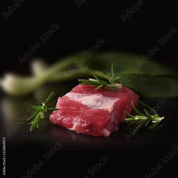 Fototapeta Surowy Filet z Dzika