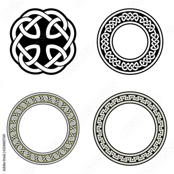 Fototapeta Celtic ornaments. Isolated vector