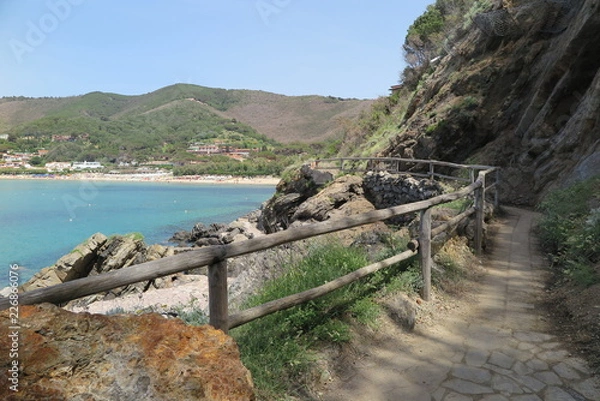 Obraz Küstenwanderweg Biodolo Bucht, Elba
