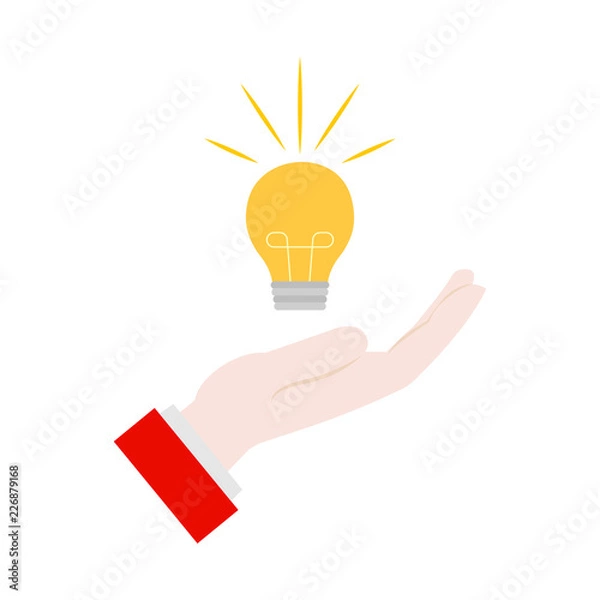 Fototapeta hand and idea
