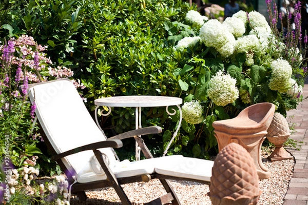 Obraz Liegestuhl im Garten