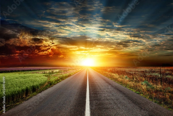 Fototapeta Otwarta droga