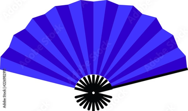 Fototapeta New Year's Japanese Folding Fan