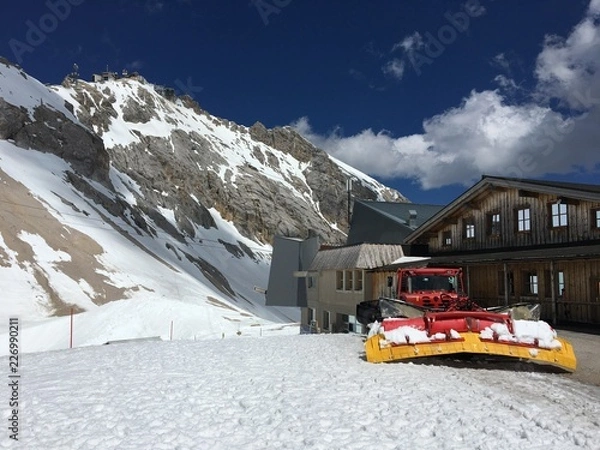 Obraz Zugspitze Raupe Schnee