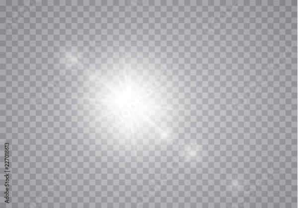Obraz Vector transparent sunlight special lens flash light effect.front sun lens flash. Vector blur in the light of radiance. Element of decor.