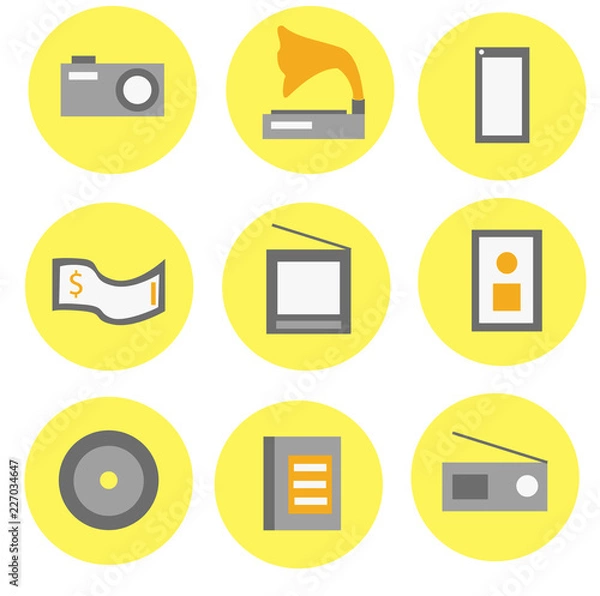 Obraz 9 media icons