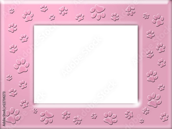 Obraz Paw print frame